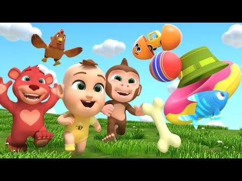 Sing & Play with Animal Friends | Eeny Meeny Miny Moe! | Lalafun Nursery Rhymes & Kids Songs