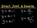 Solving Direct, Inverse, and Joint Variation Problems