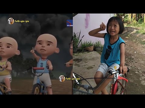 Upin ipin dan ehsan lihat pokok besar