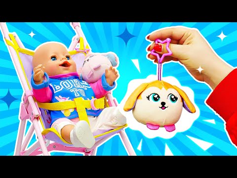 🎀  Беби Бон Эмили проснулась!  🍽️  🧸 Готовим куклу к прогулке и кормим завтраком