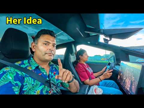 First Cybertruck Road Trip Ends with an Indian Restaurant SURPRISE!