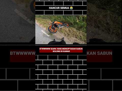 Crash Akibat Gagal Menikung #motovlog #reaction