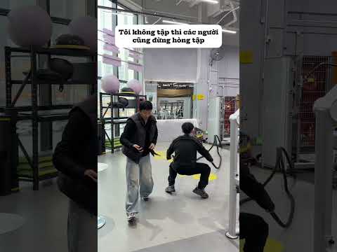 Tôi không tập thì các người cũng đừng hòng tập #couple #haihuoc #tinhyeu