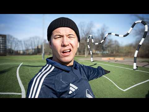 Testing the STRANGEST football pitch in the world