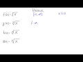 Radical Functions and Exponents