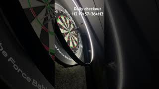 Daily checkout #darts #112