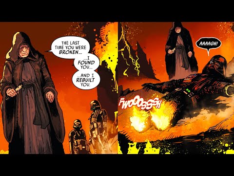 Palpatine TORTURES Darth Vader on Mustafar - Star Wars Canon