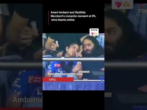 Anant & Radhika’s Sweet Moment at MI Match 💙🏏 Love in the Stands