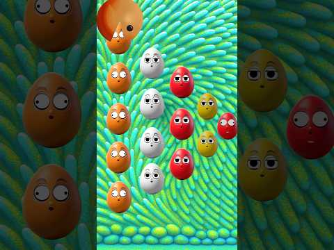 Red Egg Surprise for PacMan! 🥚😲 #shorts