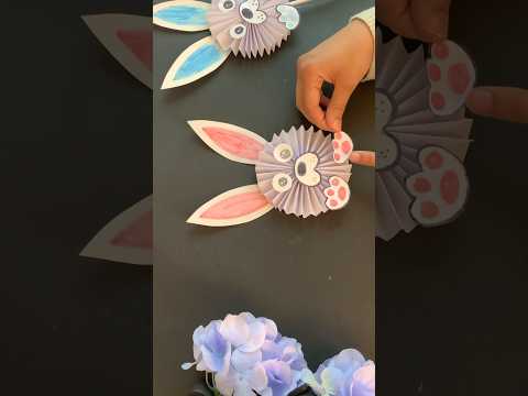Easy Way To Make Paper Bunny - Kids Craft - Paper Craft #viral #shorts  #papercraft