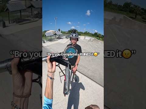 I Broke His Scooter😬Then Surprised Him❤️ #short #scooter #kindess #shorts #fail #viral #love