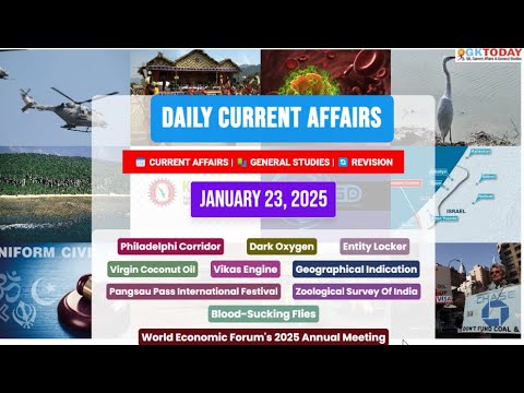 GKToday Current Affairs 🎯 23 January, 2025