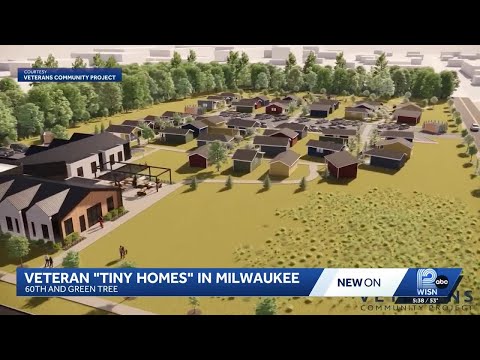 YouTube video thumbnail: Tiny Homes Village for Veterans to Rise in Milwaukee