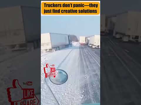 Trucker’s Icy Detour Saves the Day!