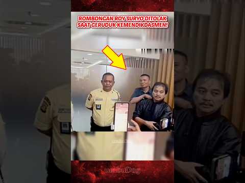 DI TOLAK! Rombongan roy suryo menggeruduk kantor kemendiknasme #roysuryo #gibran #ijazahpalsu #news
