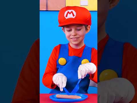 Super Mario Uses Cool Food Gadget! #shorts