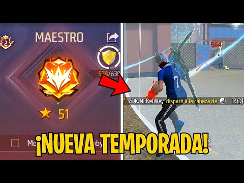 ¡SUBIENDO A GRAN MAESTRO EN EL REINICIO DE TEMPORADA! ☠️🔥 FREE FIRE