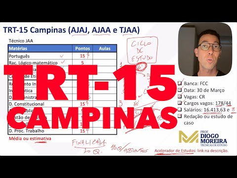 Concurso TRT-15: Análise do edital e dicas de estudo