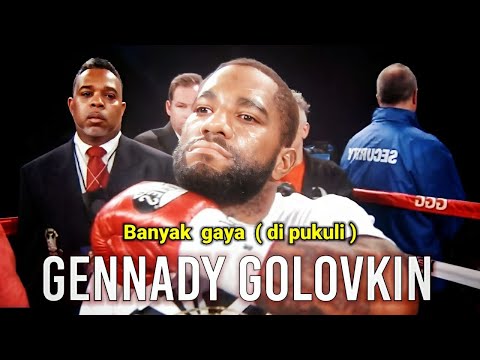 SAAT GENNADY GOLOVKIN PUKULI PETINJU BANYAK GAYA
