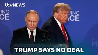 Trump and Putin summit in Alaska ends without peace deal on Ukraine war | ITV News