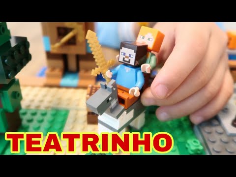 LEGO MINECRAFT BATALHA E TESOURO - TEATRINHO