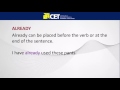 Adverbs in English Tenses