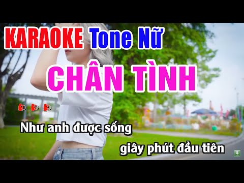 Chân Tình Karaoke Tone Nữ Remix | Nhạc Sống Thanh Ngân