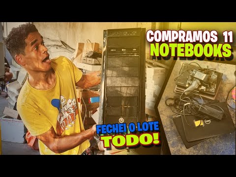 CAÇADA NO FERRO VELHO, FECHAMOS UM LOTE COM 11 NOTEBOOKS, 4 PLACA MÃE, 1155,AM4...