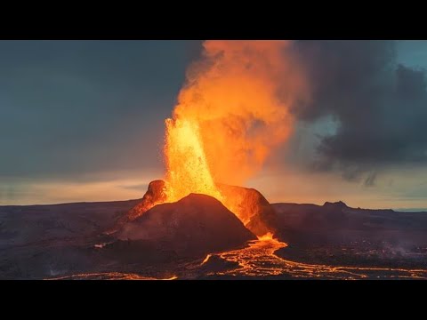 Iceland Volcano Erupts: Tourists & Locals Evacuate as Lava Flows!