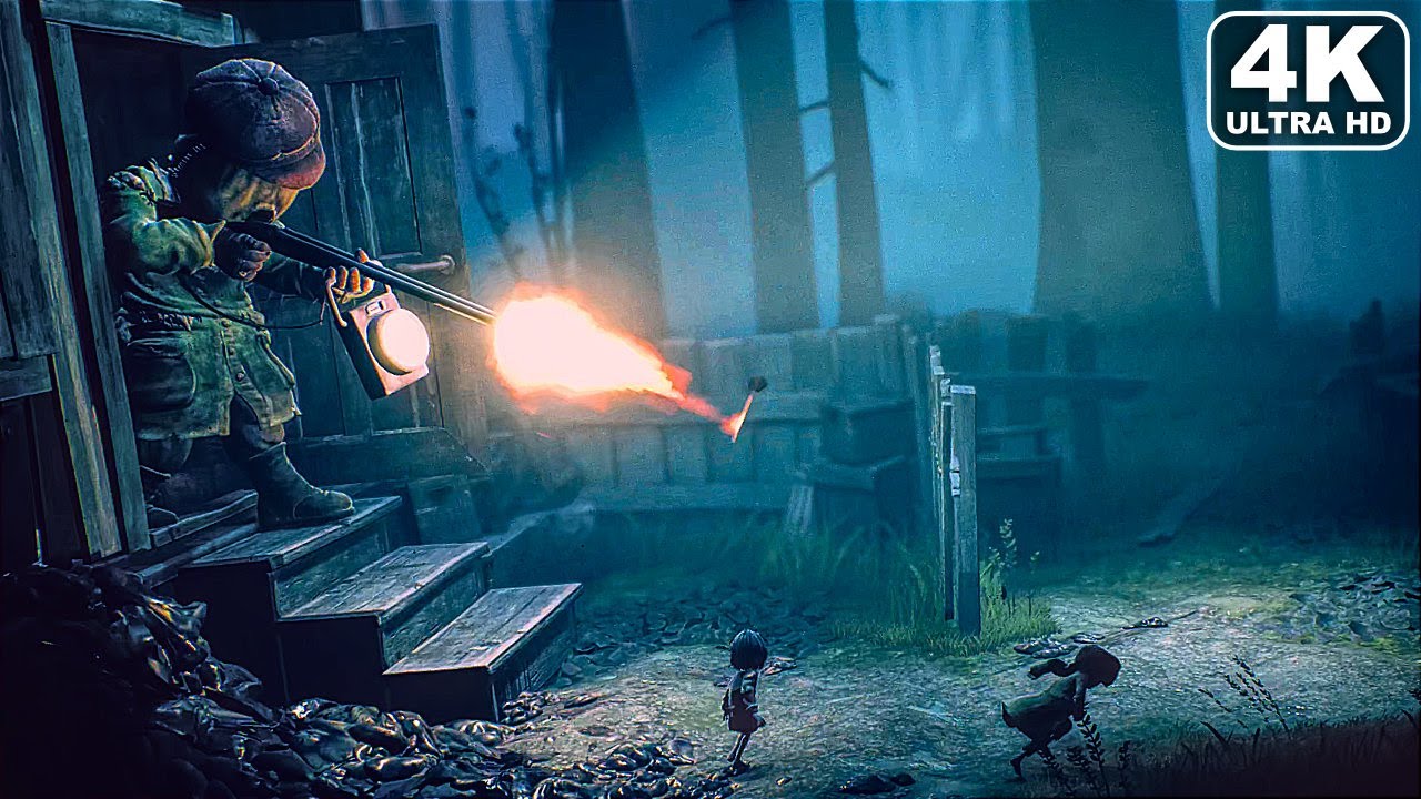 LITTLE NIGHTMARES 2 Hunter Boss Fight (4K 60FPS)