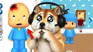 Tirei o chapéu do TALKING POCOYO pra ver O QUE TEM DEBAIXO… 😨