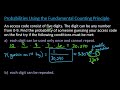 Access Code Probability and Combinations