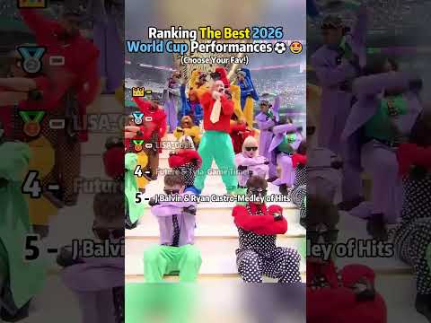 Pick Your Fav World Cup Performance!⚽ 🤩 #Shakira #WorldCup #WorldCup2026 #FIFA #soccer #fyp