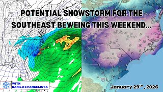 Potential Snowstorm Brewing For The Southeast This Weekend...