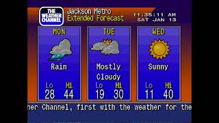 WeatherStar 4000 Local Forecast Simulator January 13, 2024