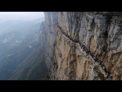 Most Dangerous Hike in the World: Surviving the Insane Cliffside Plank Walk at Mount Hua, China