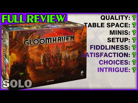 The Ultimate One-Player Dungeon Crawler? Gloomhaven as a SOLO Game