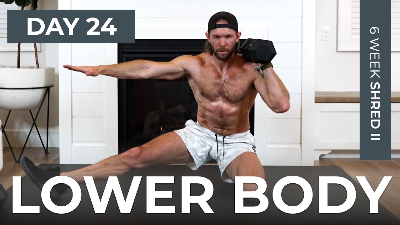 Day 34: 30 Min SUPERSET Leg Workout with Dumbbells 6 Week Shred II - TIFF x DAN