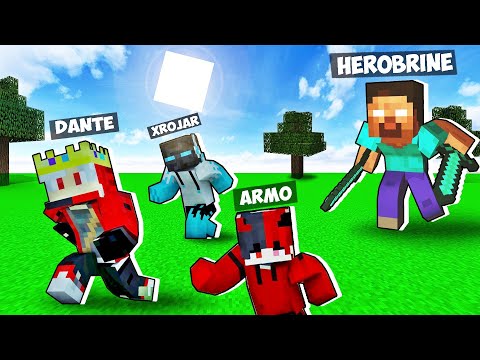 Escaping HEROBRINE in Minecraft Live with @ARMOFIRE  and @XRplayz