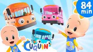 The Wheels on the Baby Bus 🚍 and more Nursery Rhymes by Cleo and Cuquin | Children Songs
