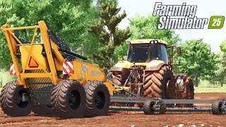 RETIRANDO AS PEDRAS DO CAMPO DE ARROZ PARA COMEÇAR O PLANTIO | Três Marias | Farming Simulator 25