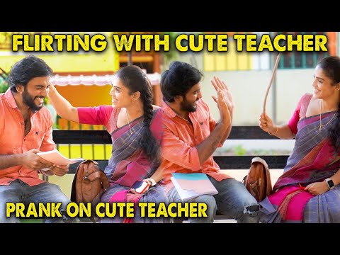 Flirting With Cute Teacher Prank👩‍🏫❤️ | Kovai Kusumbu | Kovai 360*