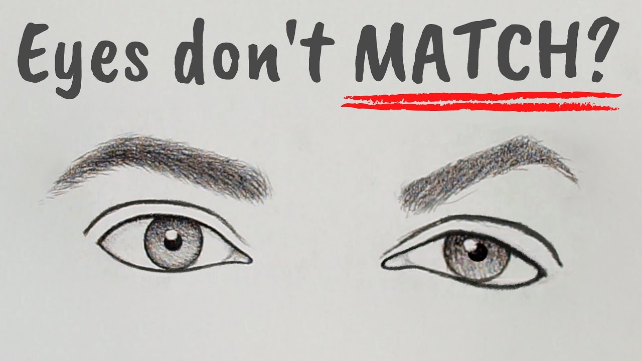 How to Draw SYMMETRICAL EYES - RapidFireArt