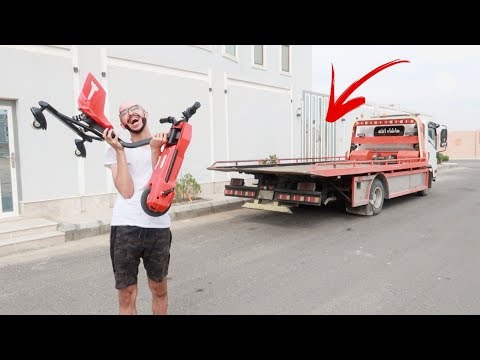 اتصلت على سطحه قلت له يشيل السيكل(شوفو ردة فعله)!!!