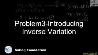 Problem2-Inverse Variation