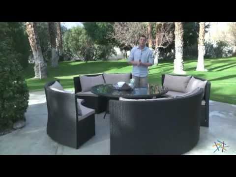 Meridian All-Weather Wicker Patio Dining Set - Product...