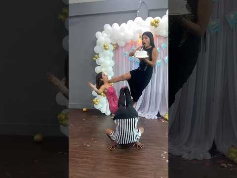 Birthday ka viral andaz #action #gymnast #stunt #birthdaycelebration #viralshorts #couplegoals