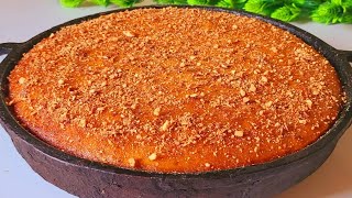 بسبوسة كيك 😋 سهلة اقتصادية هشيشة كذوب فالفم ومذاق رائع بحجم عائلي مستحيل تجربيها ومتعوديهاش