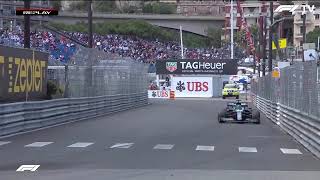 vettel and gasly battle interrupts lance stroll jumping over the kerb