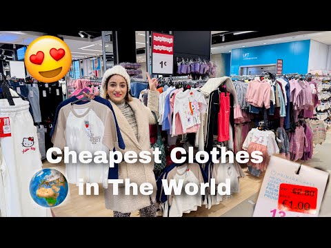 ❗️Shopping Cheapest Clothes in The World 😇 Sale 90% Off 1,2 and 3 Euros only🔥💸 .!